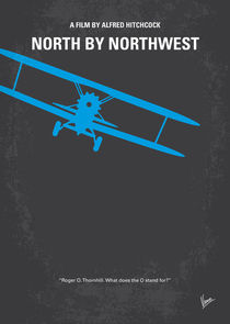No535 My North by Northwest minimal movie poster by chungkong