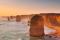 Twelve Apostles on the Great Ocean Road, Australia at sunset by Sara Winter