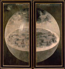 The Creation of the World, closed doors of the triptych `The Gar von Hieronymus Bosch