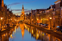 City of Alkmaar, The Netherlands at night by Sara Winter