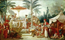 Feast of the Chinese Emperor, study for a tapestry cartoon von Francois Boucher