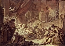 Study for a Prison Scene  by Francois Boucher