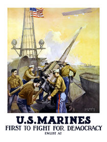 US Marines -- First To Fight For Democracy von warishellstore