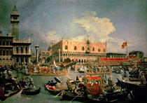 Return of the Bucintoro on Ascension Day by Giovanni Antonio Canal Canaletto