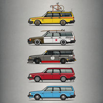 A Stack of Volvo 245 Wagons von monkeycrisisonmars