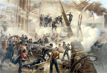 Civil War Naval Battle by warishellstore