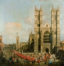 Procession of the Knights of the Bath by Giovanni Antonio Canal Canaletto