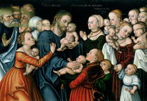 Suffer the Little Children to Come Unto Me by Lucas Cranach the Elder