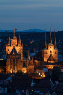 Erfurter Dom @ night by hespiegl