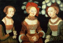 Three princesses of Saxony, Sibylla  by Lucas Cranach the Elder