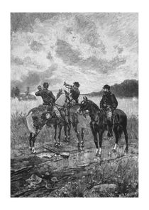 Civil War Soldiers On Horseback von warishellstore
