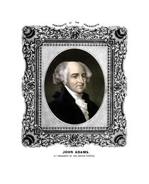 President John Adams Portrait von warishellstore