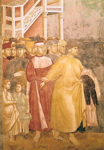 St. Francis Renounces all Worldly Goods, detail of Pietro di Ber von Giotto di Bondone