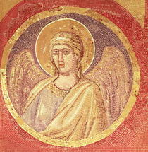 Detail of an angel from the Navicella, the Ship of the Church by Giotto di Bondone