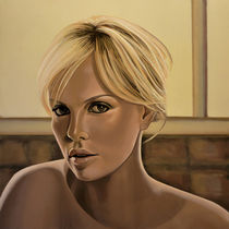 Charlize Theron painting von Paul Meijering