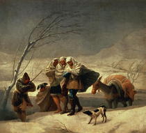 The Snowstorm by Francisco Jose de Goya y Lucientes