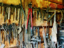 Wall of Tools and Shop Apron von Susan Savad