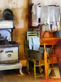 Laundry Drying in Kitchen by Susan Savad