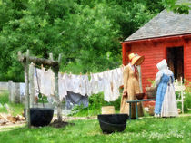 Neighbors Gossiping on Washday by Susan Savad