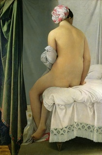 The Bather, called `Baigneuse Valpincon` von Jean Auguste Dominique Ingres