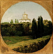 View of the Villa Medici by Jean Auguste Dominique Ingres