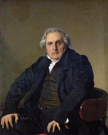 Louis-Francois Bertin  by Jean Auguste Dominique Ingres