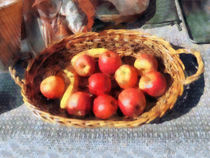 Apples and Bananas in Basket by Susan Savad