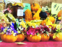 Mini Pumpkins and Gourds at Farmer's Market by Susan Savad