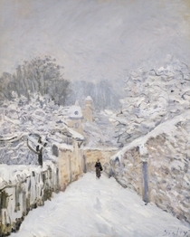 Snow at Louveciennes by Alfred Sisley