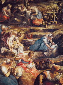The Miraculous Fall of Manna von Jacopo Robusti Tintoretto