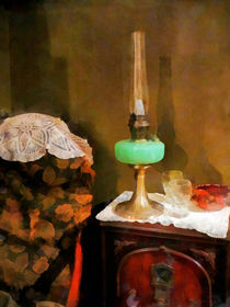 Still Life With Hurricane Lamp von Susan Savad