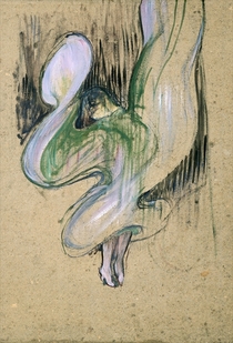 Study for Loie Fuller  by Henri de Toulouse-Lautrec