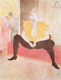 The Clowness Cha-U-Kao Seated von Henri de Toulouse-Lautrec