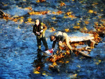 Two Men Fishing by Susan Savad