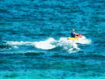 Man Jet Skiing by Susan Savad