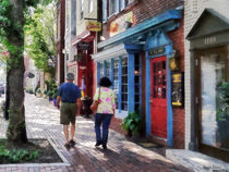 Alexandria VA - Strolling Down King Street by Susan Savad