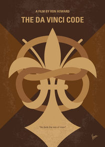 No548 My Da Vinci Code minimal movie poster von chungkong