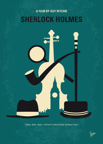 No555 My Sherlock Holmes minimal movie poster by chungkong