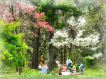 Picnic Under the Flowering Trees von Susan Savad