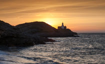 Mumbles lighthouse at dawn von Leighton Collins