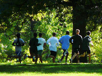 Joggers in the Park by Susan Savad