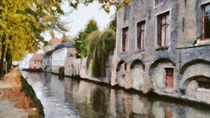 Waterfront promenade through the old town by Wolfgang Pfensig