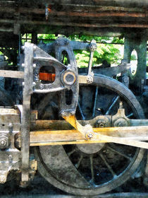 Train Wheel Closeup by Susan Savad