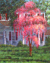 Weeping Cherry by the Veranda von Susan Savad