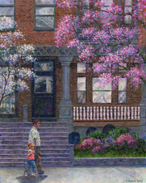 Philadelphia Street in Spring von Susan Savad