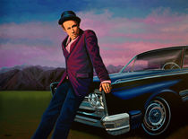 Tom Waits painting by Paul Meijering