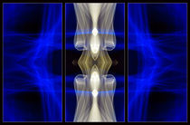 Light Painting Abstract Triptych #7 by John Williams