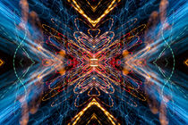 Lightpainting Abstract Symmetry UFA Prints #12 by John Williams