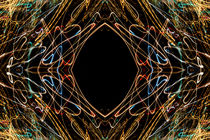 Lightpainting Abstract Symmetry UFA Prints #16 by John Williams