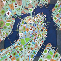 imaginary map of Boston von federico cortese
